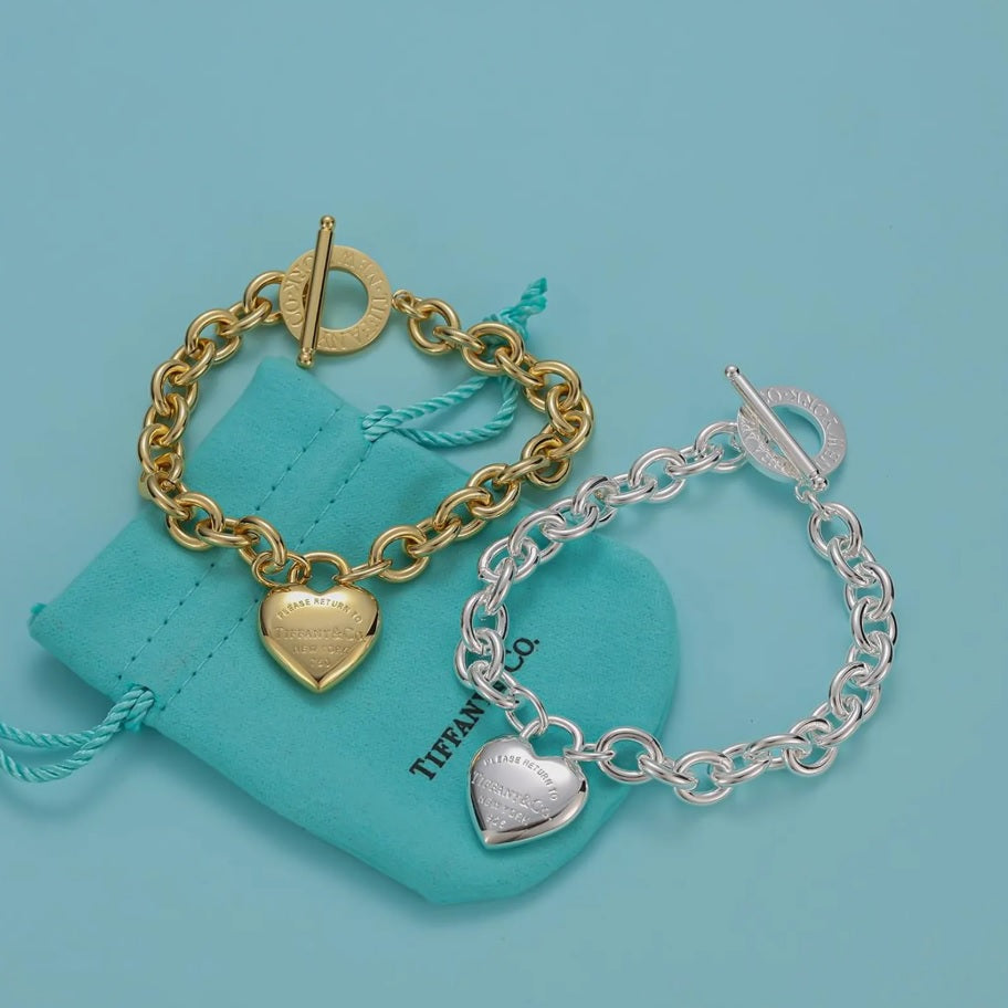 Hardwear-Style Mini Heart Jewelry – Necklace, Bracelet