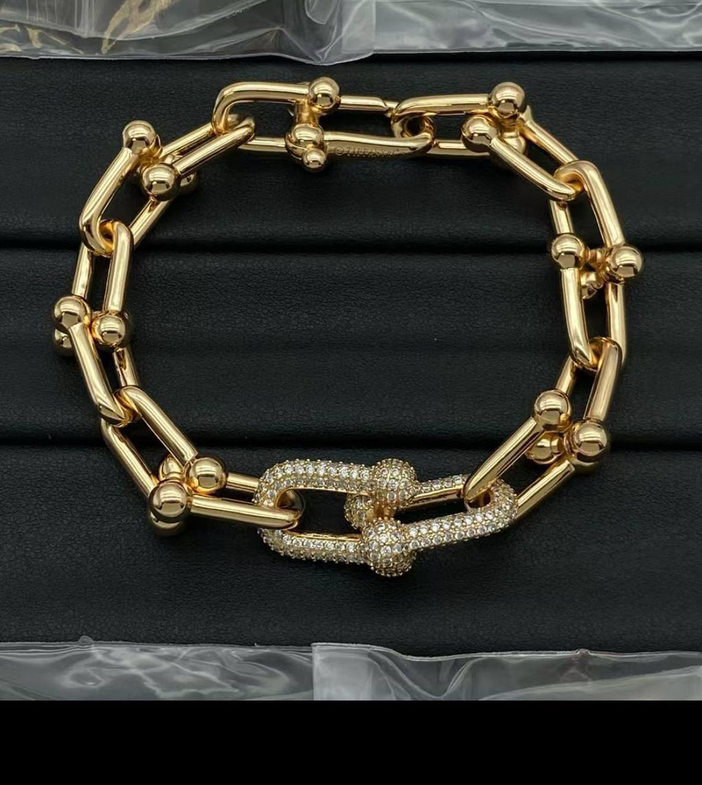 Hardwear-Style Chain Jewelry – Necklace, Bracelet & Earrings