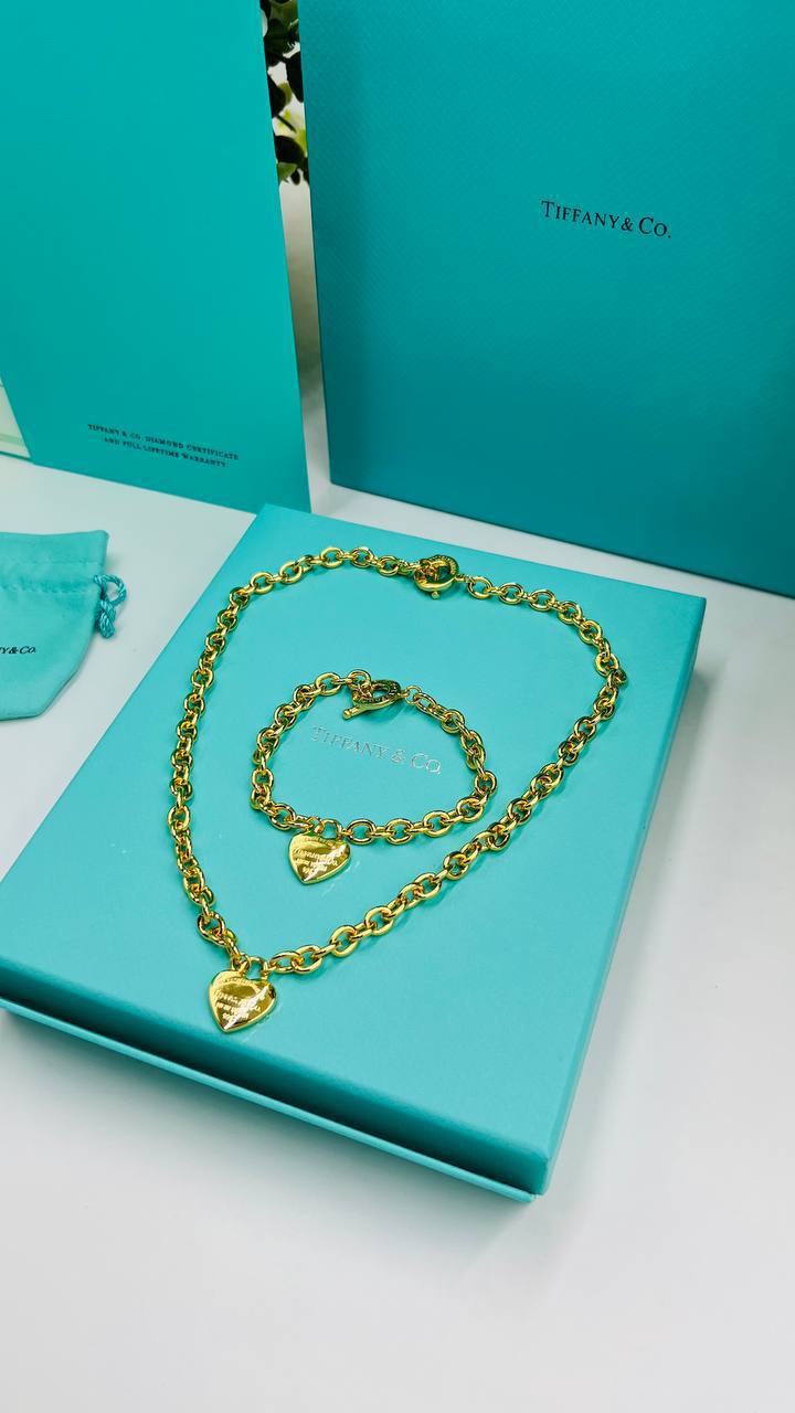 Hardwear-Style Mini Heart Jewelry – Necklace, Bracelet