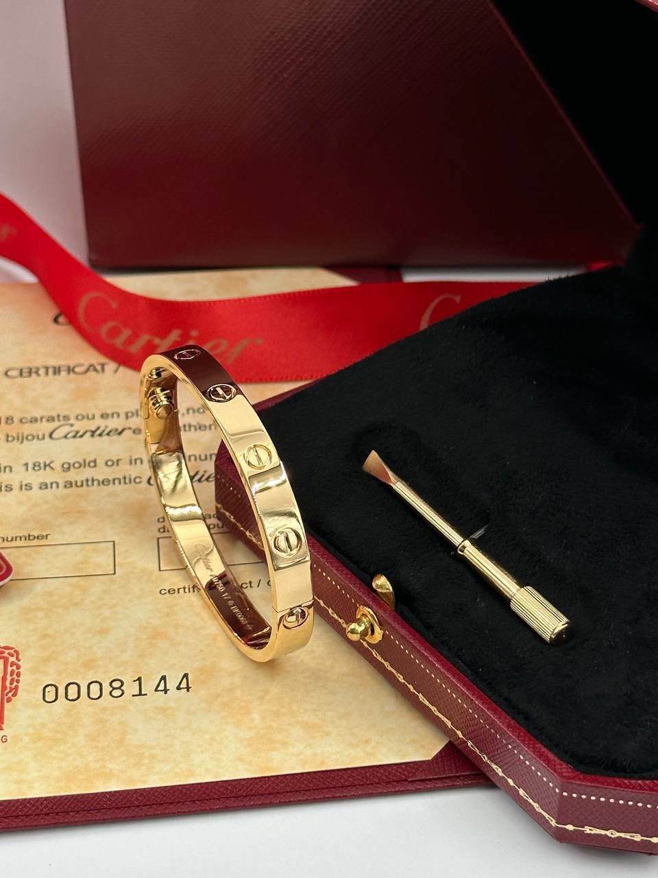 Love-Style Screw Bracelet – 18K Gold Plated Stainless Steel