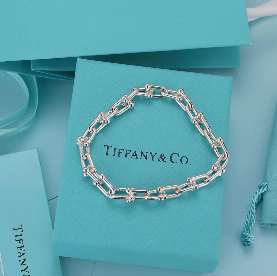 Hardwear Silver No Diamond Necklace Bracelet Earring - Fashionable 18K Gold Plated