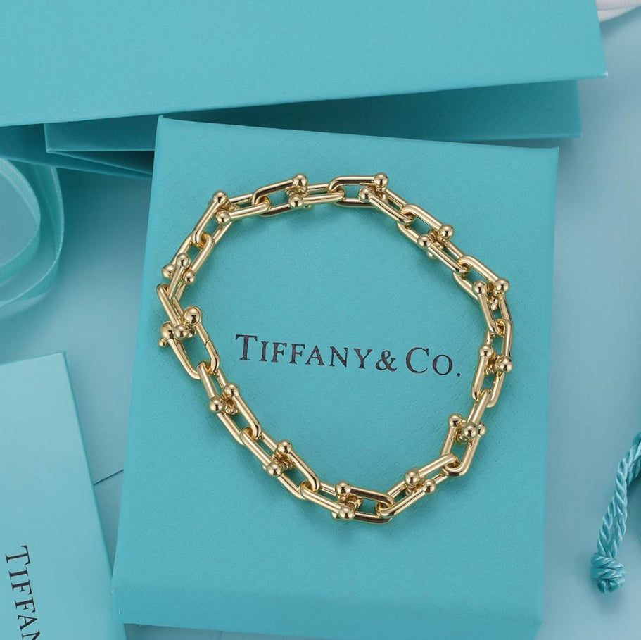 Hardwear Silver No Diamond Necklace Bracelet Earring - Fashionable 18K Gold Plated