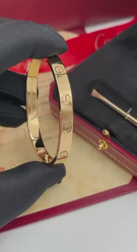 Love-Style Screw Bracelet – 18K Gold Plated Stainless Steel