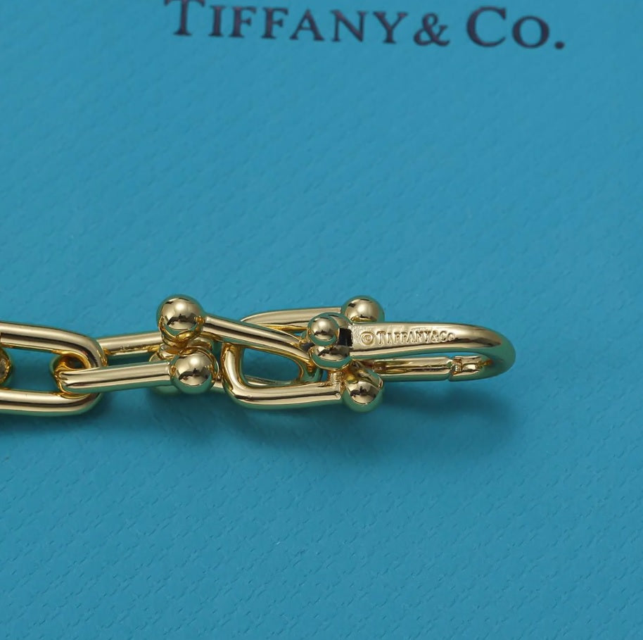 Hardwear Silver No Diamond Necklace Bracelet Earring - Fashionable 18K Gold Plated